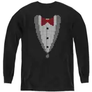 The Big Bang Theory Kids Long Sleeve Tuxedo with Red Bow Tie Black