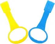 HOMOBABE 2Pcs Playpen Pull Up Handles for Sturdy Standing Assistance Rings Elastic Material Design for Indoor Playpen Safety Promotes Standing Practice and Fall Prevention