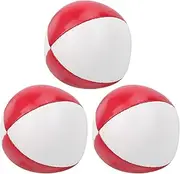 Soft Juggle Balls, Juggle Balls Soft Easy Juggle Balls Juggling Balls Durable for Entertainment for Office Leisure(Red and White)