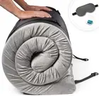Memory Foam Camping Mattress Pad Portable Roll Up Sleep Mat Waterproof Cover