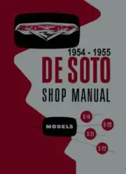 1954 1955 Desoto Shop Service Repair Manual Book Engine Drivetrain Electrical OE