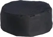 [Ipetboom] Professional Skull Cap Chef Hat with Breathable Mesh Top and Adjustable Strap Black for Catering and Cooking