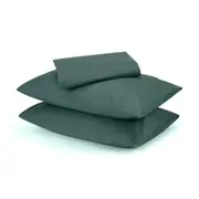 250 Thread Count Cotton Rich Sheet Set - King Bed, Teal