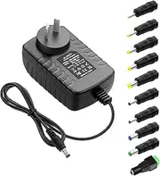 ALITOVE 12V 2A Power Supply Adapter DC 12 Volt 24W 2000mA 1.8A 1.5A 1.2A 1A Power Converter Transformer with 5.5x2.5 5.5x2.1 5.5x3.0 5.5x1.7 4.8x1.7 4.0x1.7 3.5x1.35 3.0x1.1 2.5x0.7 6.3x3.0 10 Tips