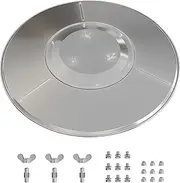 Patio Heater Reflector Shield, Round Propane Heater Reflector Shield as Replacement Part for Outdoor Patio Heater with three Panels, 33'' Diameter Round