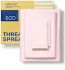 600 Thread Count Cotton - Cal King Size Sheet Set - 100% Cotton Sheets - Silk...