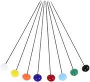 HEALSOPTHY 200pcs Multicolor Glass Head Sewing Pins Head Pin for DIY Craft Projects High Temperature Resistance Durable and Use for Marking and Decorating