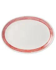 Certified International Dockside Red Oval Platter