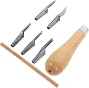 TEHAUX Pottery Trimming Tools 6pc Clay Set Soft Clay Tool for DIY for Artists