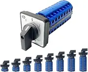 XNWKF LW26-20 YMW26 Series Silver Contact 1-8 Poles 20A 690V Control Power Rotary Selector Changeover Cam Switch LW28-20(20A-Customize,1P-4 Terminals)