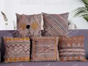 Embroidery Square Cushion Cover Home, Sofa ,Car, Office Throw Pillow Case 5 Set