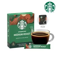 在飛比找momo購物網優惠-【STARBUCKS 星巴克】特選系列-中度烘焙即溶黑咖啡2