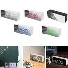 High Quality Alarm Clock LED Mirror Display White/blue/green/red/black