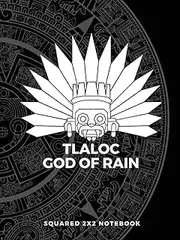 GOD OF RAIN Notebook Graph Paper, 2x2 (2 Squares per inch), 8.5x11inches: TLALOC Graph paper for Multiplication: Graph paper for kids large 1/2 inch squares