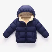 在飛比找蝦皮購物優惠-日 嬰幼兒 兒童 超保暖 防風 連帽外套 羊毛 外套 內裏加