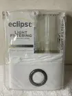 Eclipse Liberty Light Filtering Window Curtain White 52 X 108”