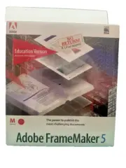 Adobe FrameMaker 5.1.1 Education Version - Academic ID Required- New Sealed