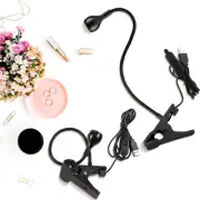 UV LED Light Nail LED Curing Light with Gooseneck USB Lamp Clamp-~