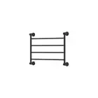 600*458*95mm Lillian Matte Black Stainless Steel Heated Towel Rail