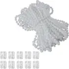 10m Beaded Chain with Plastic Connectors for Vertical and Roman Blinds