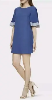 NWT BCBG MAXAZRIA PHILIPPA COLOR-BLOCKED SHORT DRESS SZ S