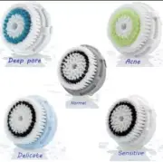 5 Facial Replacement Cleansing Brush Heads For Clarisonic Mia 2 Smart Fit