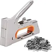 Portable Hand Nail Guns, 1008F Model Staple Stapler Woodworking Tools Beekeeping Supplies, with 1 Box of Staple, for Installing Cushions, Covers, Springs, Etc.