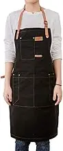 Unisex Professional Chef Cooking Apron for Kitchen With Bib Tool Pockets Adjustable Strip + Quick Release Buckle
