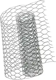 HIAKDOFT 1 Roll Sturdy Iron Floral Wire Mesh Netting for DIY Flower Arrangement Supplies Coated Chicken Wire Net Thick for Crafts and Decor