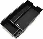 GUERBEIS Car Center Console Armrest Storage Tray Box,Fit For Lexus, ES350 ES300H ES250 2013-2017 Black ABS Vehicle Console storage box unit