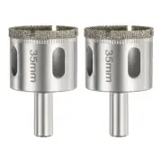 2pcs Diamond Drill Bit Hole Saw 1-3/8"(35mm) Tile Core Cutting Drilling Tool