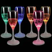 LED Luminous Cups Light Up Champagne Glasses Stemless Champagne Flutes Ambient
