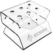 ECSEM Clear Acrylic Dart Holder/Display Stand, Holds 6 Steel/Soft Tip Darts