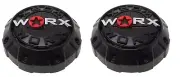 WRX-8856LSB Worx Gloss Black Wheel Center Cap (Set of 2)