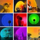 1x Sunset Projection Lamp Rainbow LED Night Light Photography Lighting Wall Home
