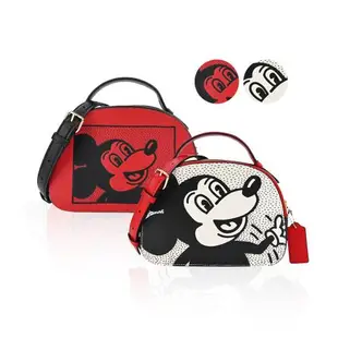 COACH Disney Mickey Mouse X Keith Haring聯名款雙層兩用包-撞色-兩色選