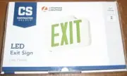 Lithonia Lighting Contractor Select Polycarbonate LED Green Emergency Exit Sign