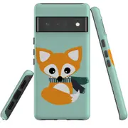 For Google Pixel 6 Pro Case Tough Protective Cover Cute Brown Fox