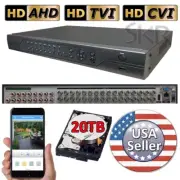 Sikker 32ch 32 Channel DVR recorder Security Camera System with 20TB hard drive