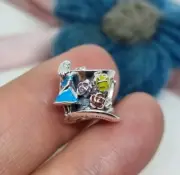 NEW Genuine Pandora Disney Alice in Wonderland & Mad Hatter's Tea Party Charm