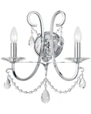 Crystorama 2-Light Othello Sconce Swarovski Spectra Crystal