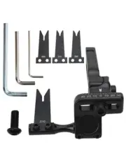 Precision adjustable steel plate arrow rest for compound and recurve bows