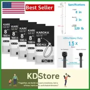 500 Pack Heavy Duty Zip Ties 8 Inch - 120 lb Strength for Maximum Durability