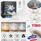 Large Ceiling Fan E27 Socket Fan 40W with Dimmable LED Light Remote Controller~
