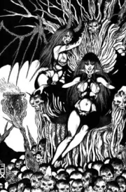 VAMPIRELLA VS PURGATORI #3 11 COPY FOX B&W VIRGIN FOC INCV