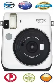 Fujifilm Instax Mini 70 - Instant Film Camera (White)
