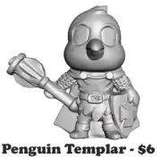 Chibi Tooth & Sword Penguin Templar