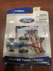 1/64 Ford 5000 Tractor w/Rake, Ertl 13883