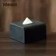 【日本ideaco】方形圓角磚磨砂餐巾紙盒- 沙黑(砂岩款)
