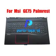 For MSI GE75 Black Palmrest Full Color Backlit Keyboard Non-Touchpad 3077E2C213Y